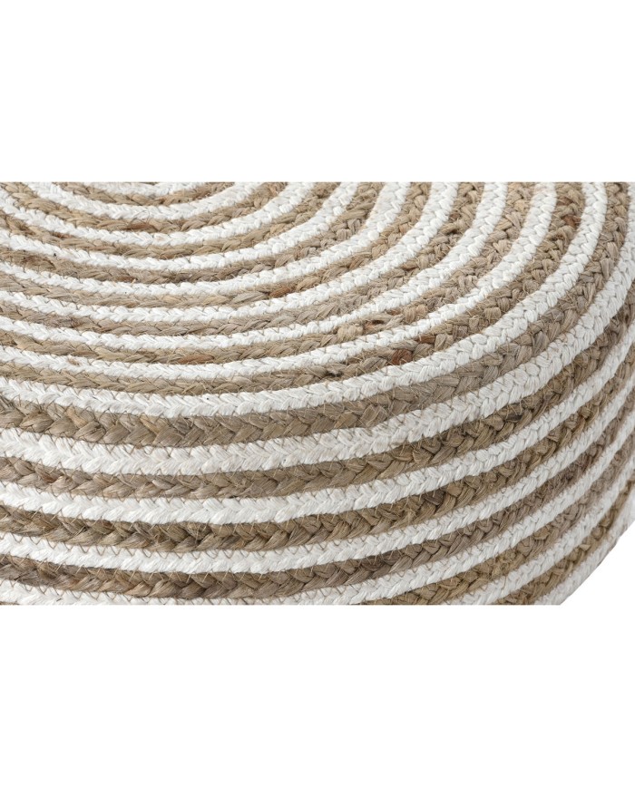 Poggiapiedi Home ESPRIT Juta Legno di eucalipto 50 x 50 x 30 cm