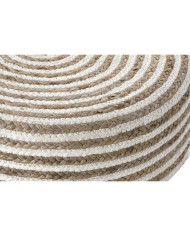 Poggiapiedi Home ESPRIT Juta Legno di eucalipto 50 x 50 x 30 cm