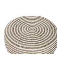 Poggiapiedi Home ESPRIT Juta Legno di eucalipto 50 x 50 x 30 cm