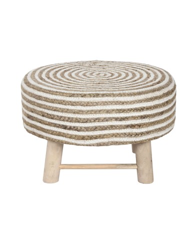 Poggiapiedi Home ESPRIT Juta Legno di eucalipto 50 x 50 x 30 cm Poggiapiedi Home ESPRIT Juta Legno di eucalipto 50 x 50 x 30 cm