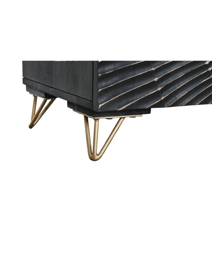 Mobile TV Home ESPRIT Nero Metallo Legno di mango 160 x 40 x 50 cm Mobile TV Home ESPRIT Nero Metallo Legno di mango 160 x 40 x 50 cm