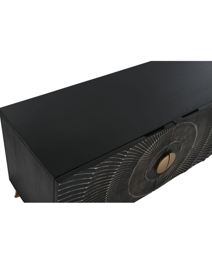 Mobile TV Home ESPRIT Nero Metallo Legno di mango 160 x 40 x 50 cm Mobile TV Home ESPRIT Nero Metallo Legno di mango 160 x 40 x 50 cm