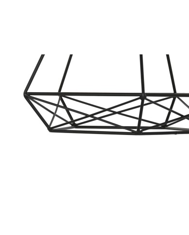 Lampadario Home ESPRIT Nero Dorato Metallo 50 W 28 x 27 x 34 cm (2 Unità)