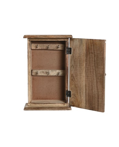 Armadietto portachiavi Home ESPRIT Bianco Naturale 18 x 7,5 x 28 cm