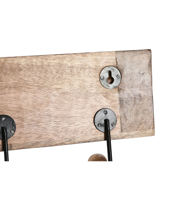 Appendiabiti da parete Home ESPRIT Bianco Nero Naturale Metallo Legno di mango Buddha 38 x 5 x 16 cm Appendiabiti da parete Home ESPRIT Bianco Nero Naturale Metallo Legno di mango Buddha 38 x 5 x 16 cm