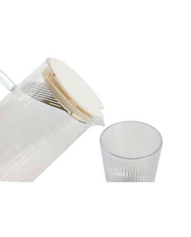 Set di Bicchieri Home ESPRIT Trasparente polipropilene Vetro Borosilicato 245 ml