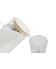 Set di Bicchieri Home ESPRIT Trasparente polipropilene Vetro Borosilicato 245 ml