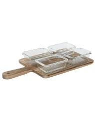 Vassoio per aperitivi Home ESPRIT Naturale 140 ml 43 x 10 x 5,5 cm Vassoio per aperitivi Home ESPRIT Naturale 140 ml 43 x 10 x 5,5 cm