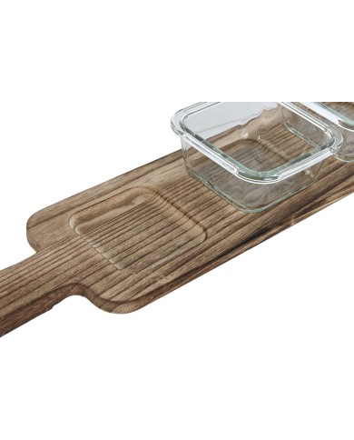 Vassoio per aperitivi Home ESPRIT Naturale 140 ml 43 x 10 x 5,5 cm