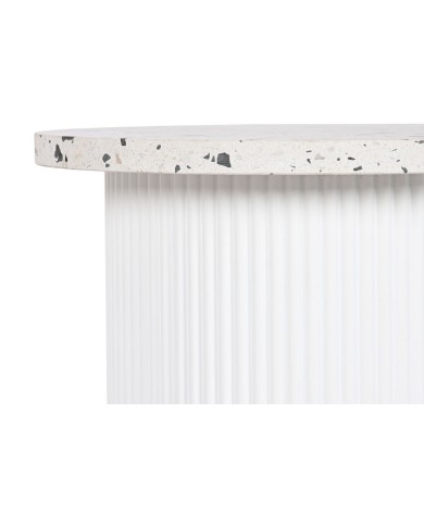 Tavolo aggiuntivo Home ESPRIT Bianco Legno MDF Terrazzo 40 x 40 x 37,5 cm