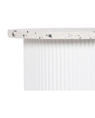 Tavolo aggiuntivo Home ESPRIT Bianco Legno MDF Terrazzo 40 x 40 x 37,5 cm