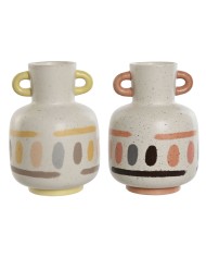 Vaso Home ESPRIT Multicolore Dolomite 17 x 17 x 35 cm (2 Unità) Vaso Home ESPRIT Multicolore Dolomite 17 x 17 x 35 cm (2 Unità)