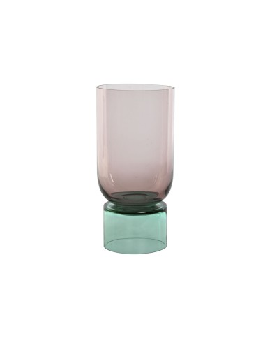Vaso Home ESPRIT Bicolore Cristallo 15 x 15 x 32 cm Vaso Home ESPRIT Bicolore Cristallo 15 x 15 x 32 cm
