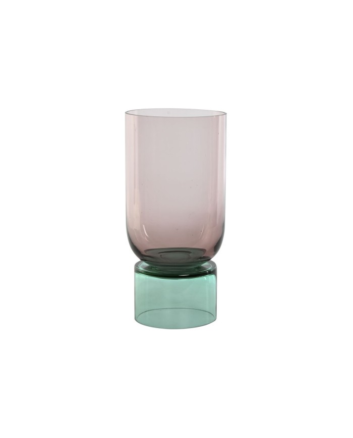 Vaso Home ESPRIT Bicolore Cristallo 15 x 15 x 32 cm Vaso Home ESPRIT Bicolore Cristallo 15 x 15 x 32 cm