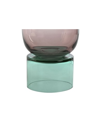 Vaso Home ESPRIT Bicolore Cristallo 15 x 15 x 32 cm Vaso Home ESPRIT Bicolore Cristallo 15 x 15 x 32 cm