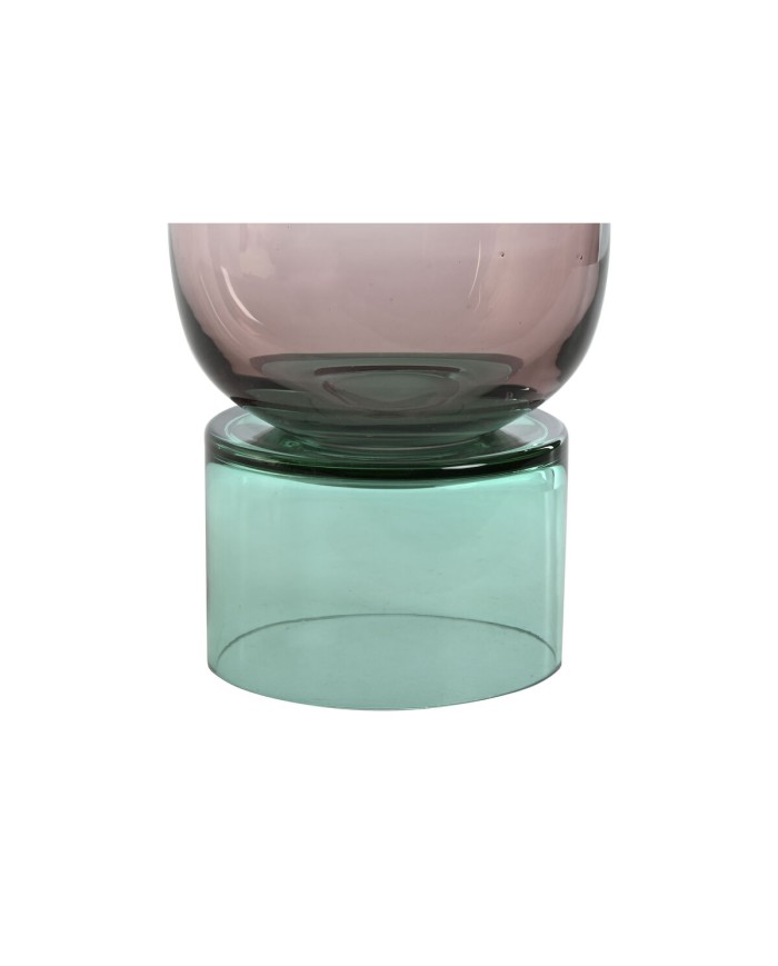 Vaso Home ESPRIT Bicolore Cristallo 15 x 15 x 32 cm Vaso Home ESPRIT Bicolore Cristallo 15 x 15 x 32 cm