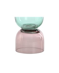 Vaso Home ESPRIT Bicolore Cristallo 10 x 10 x 21 cm Vaso Home ESPRIT Bicolore Cristallo 10 x 10 x 21 cm