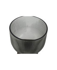 Vaso Home ESPRIT Marrone Grigio Legno Cristallo Moderno 16 x 16 x 20 cm Vaso Home ESPRIT Marrone Grigio Legno Cristallo Moderno 16 x 16 x 20 cm