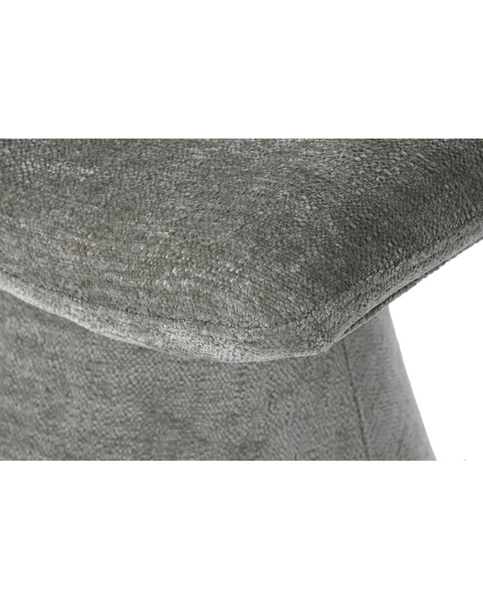 Poggiapiedi Home ESPRIT Grigio Poliestere Legno MDF Moderno 52 x 40 x 48,5 cm Poggiapiedi Home ESPRIT Grigio Poliestere Legno MDF Moderno 52 x 40 x 48,5 cm