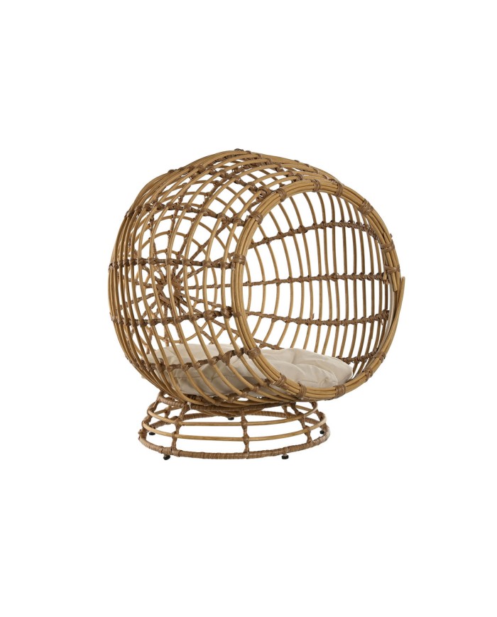 Letto per animali domestici Home ESPRIT Bianco Naturale rattan sintetico 60 x 58 x 58 cm Letto per animali domestici Home ESPRIT Bianco Naturale rattan sintetico 60 x 58 x 58 cm