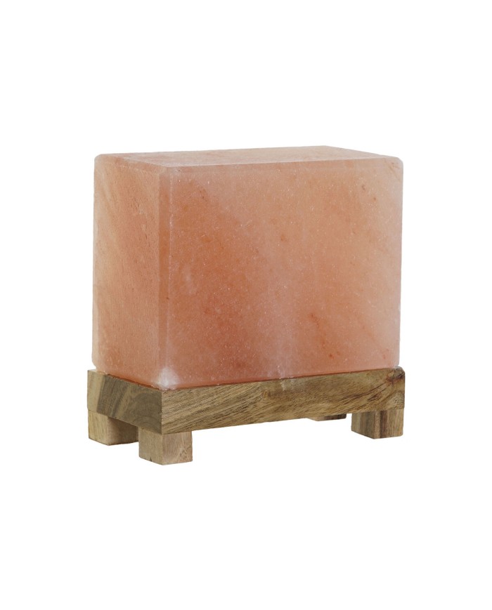 Lampada da tavolo DKD Home Decor Marrone Rosa Esci Acacia 15 W 220 V 17 x 7 x 16 cm