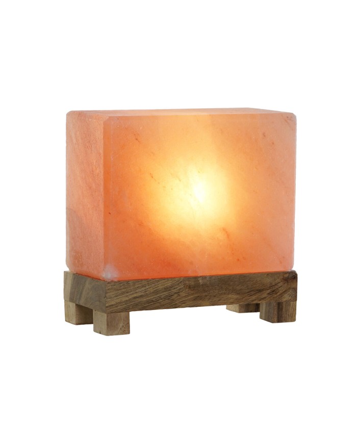 Lampada da tavolo DKD Home Decor Marrone Rosa Esci Acacia 15 W 220 V 17 x 7 x 16 cm