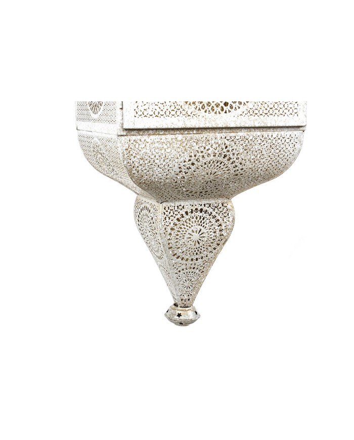 Lampadario Home ESPRIT Bianco Dorato Metallo 40 W 27 x 27 x 91 cm Lampadario Home ESPRIT Bianco Dorato Metallo 40 W 27 x 27 x 91 cm