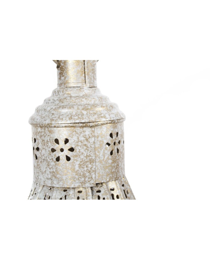 Lampadario Home ESPRIT Bianco Dorato Metallo 40 W 40 x 40 x 55 cm Lampadario Home ESPRIT Bianco Dorato Metallo 40 W 40 x 40 x 55 cm