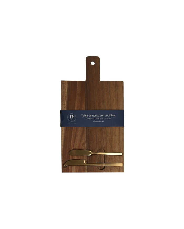 Tagliere per formaggi Home ESPRIT Acciaio inossidabile Acacia 38 x 20 x 1,5 cm (3 Pezzi) Tagliere per formaggi Home ESPRIT Acciaio inossidabile Acacia 38 x 20 x 1,5 cm (3 Pezzi)