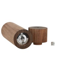 Agitatore di pepe Home ESPRIT Naturale Alluminio Acacia 6 x 6 x 21,5 cm