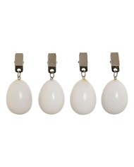 Molletta per Mantenere la Tovaglia Tescoma Presto Bianco (4 Unità)