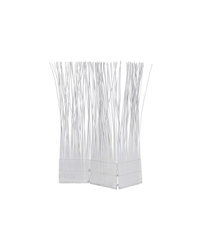 Paravento Home ESPRIT Bianco Metallo vimini 135 x 3 x 170 cm