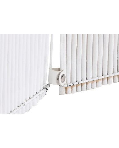 Paravento Home ESPRIT Bianco Metallo vimini 135 x 3 x 170 cm Paravento Home ESPRIT Bianco Metallo vimini 135 x 3 x 170 cm