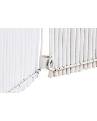 Paravento Home ESPRIT Bianco Metallo vimini 135 x 3 x 170 cm