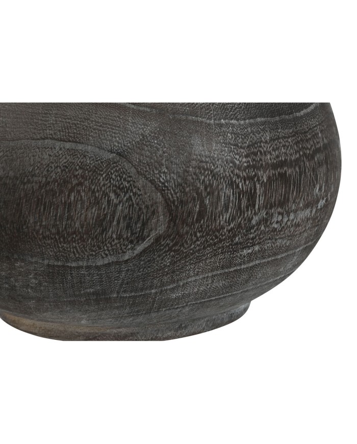Vaso Home ESPRIT Grigio scuro Legno di paulownia Coloniale Finitura invecchiata 24 x 24 x 27 cm Vaso Home ESPRIT Grigio scuro Legno di paulownia Coloniale Finitura invecchiata 24 x 24 x 27 cm