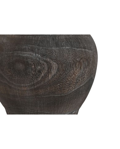 Vaso Home ESPRIT Grigio scuro Legno di paulownia Coloniale Finitura invecchiata 16 x 16 x 24 cm Vaso Home ESPRIT Grigio scuro Legno di paulownia Coloniale Finitura invecchiata 16 x 16 x 24 cm