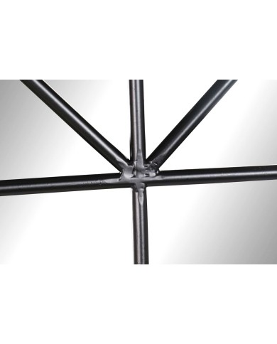 Specchio da parete Home ESPRIT Bianco Marrone Nero Finestra 86 x 3,5 x 168 cm