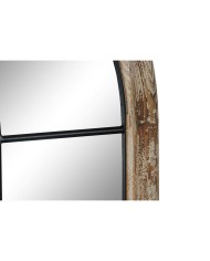 Specchio da parete Home ESPRIT Bianco Marrone Nero Finestra 86 x 3,5 x 168 cm