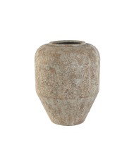 Vaso Home ESPRIT Bianco Marrone Metallo 23,5 x 23,5 x 30 cm Vaso Home ESPRIT Bianco Marrone Metallo 23,5 x 23,5 x 30 cm