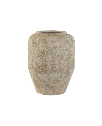 Vaso Home ESPRIT Bianco Marrone Metallo 23,5 x 23,5 x 30 cm Vaso Home ESPRIT Bianco Marrone Metallo 23,5 x 23,5 x 30 cm