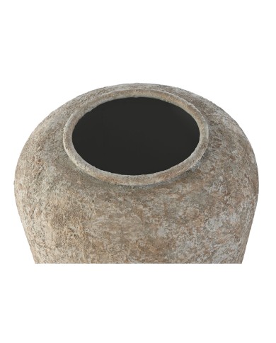 Vaso Home ESPRIT Bianco Metallo 31,5 x 31,5 x 38,5 cm Vaso Home ESPRIT Bianco Metallo 31,5 x 31,5 x 38,5 cm