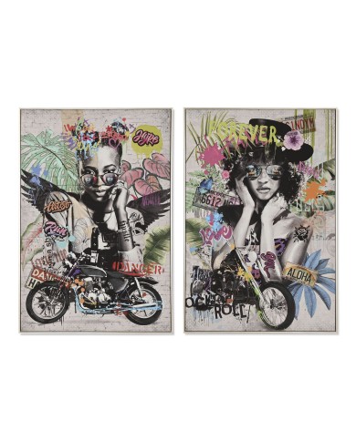 Quadro Home ESPRIT Moderno Città 80 x 3,5 x 120 cm (2 Unità)