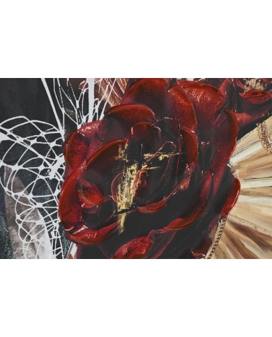 Quadro Home ESPRIT Nero Verde chica 80 x 3,5 x 120 cm (2 Unità)