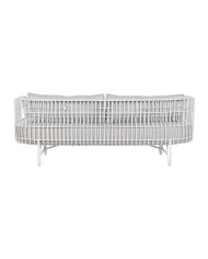Divano Home ESPRIT Bianco Beige Metallo 180 x 66 x 66 cm Divano Home ESPRIT Bianco Beige Metallo 180 x 66 x 66 cm