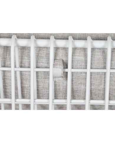 Divano Home ESPRIT Bianco Beige Metallo 180 x 66 x 66 cm Divano Home ESPRIT Bianco Beige Metallo 180 x 66 x 66 cm