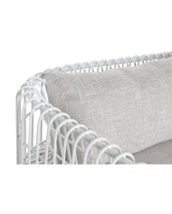 Divano Home ESPRIT Bianco Beige Metallo 180 x 66 x 66 cm Divano Home ESPRIT Bianco Beige Metallo 180 x 66 x 66 cm
