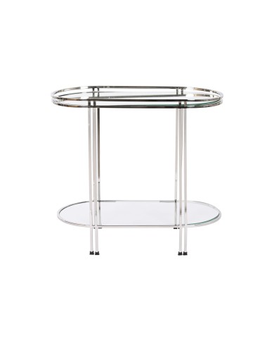 Tavolo aggiuntivo Home ESPRIT Argentato Acciaio Specchio 70 x 35 x 63 cm