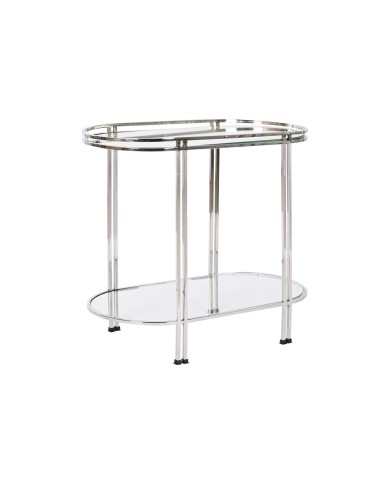 Tavolo aggiuntivo Home ESPRIT Argentato Acciaio Specchio 70 x 35 x 63 cm