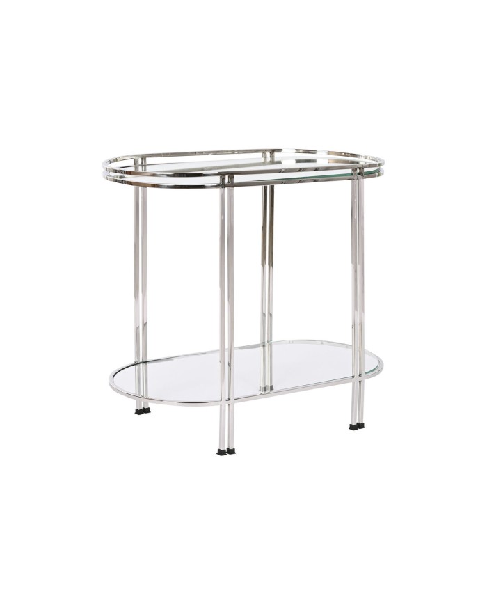 Tavolo aggiuntivo Home ESPRIT Argentato Acciaio Specchio 70 x 35 x 63 cm