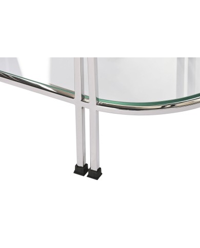 Tavolo aggiuntivo Home ESPRIT Argentato Acciaio Specchio 70 x 35 x 63 cm